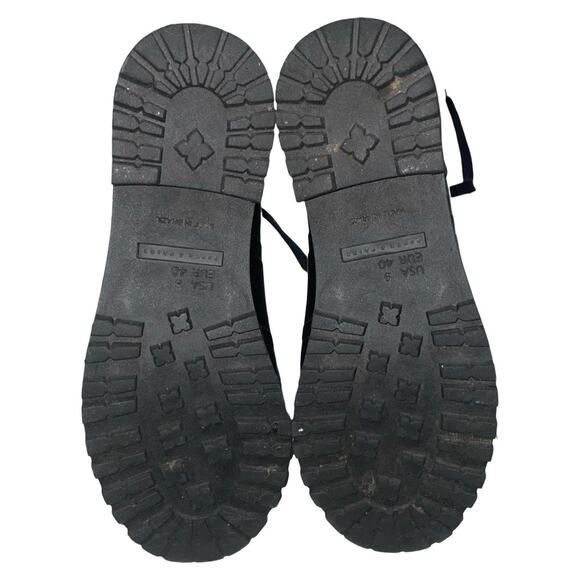 Porte & Paire Black Rubber Rain Boots    Size: US 9 - Picture 7 of 8